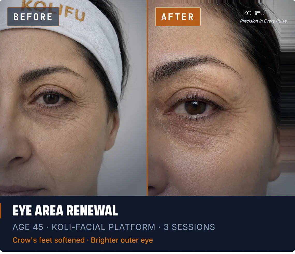 KOLI-FACIAL Hydro Dermabrasion Platform antes y después